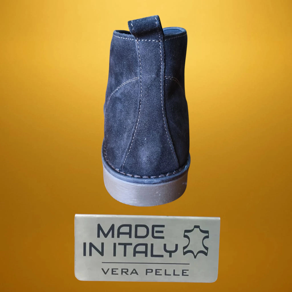 Елегантни мъжки боти/обувки от естествена кожа/естествен велур Made in Italy от Darnassius