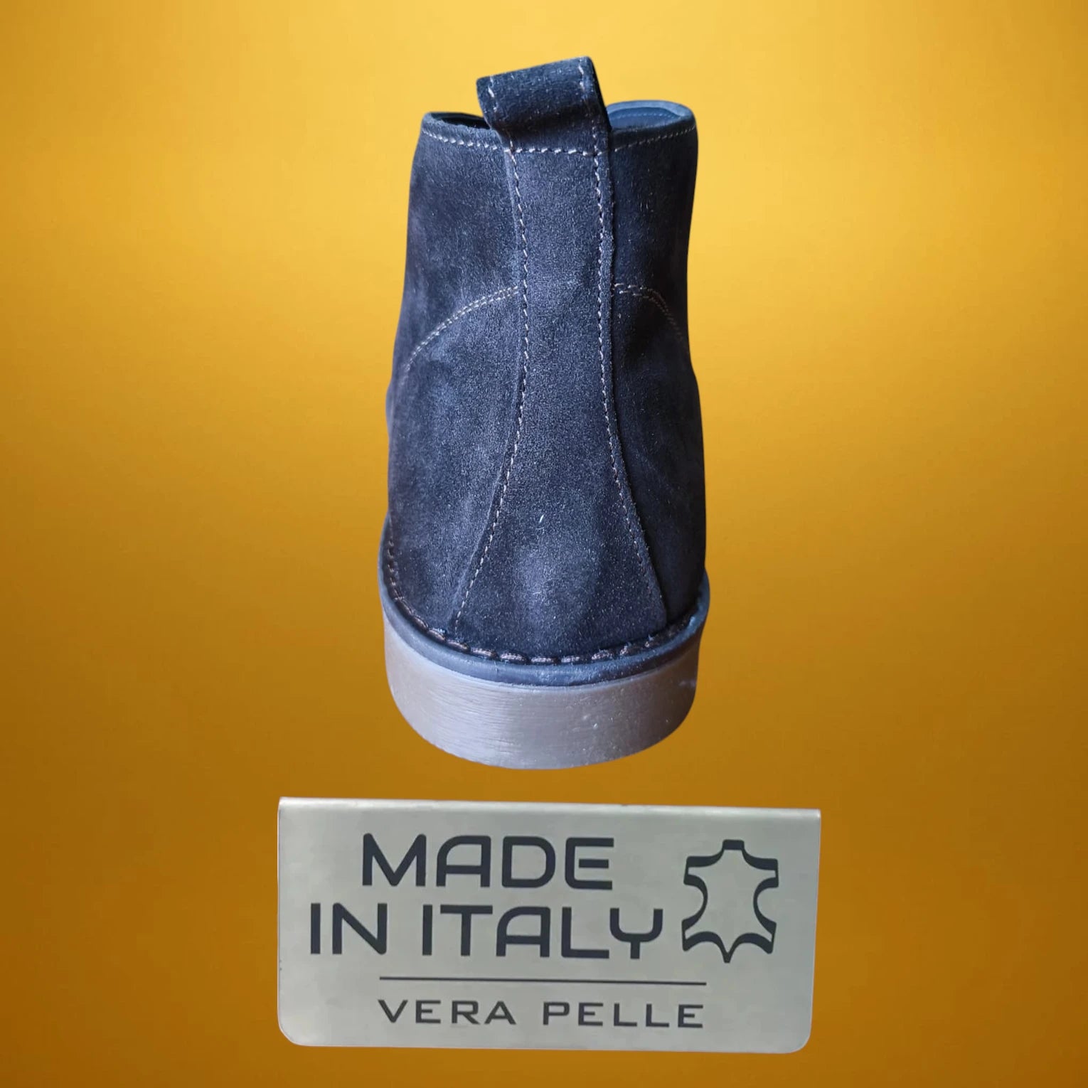 Елегантни мъжки боти/обувки от естествена кожа/естествен велур Made in Italy от Darnassius