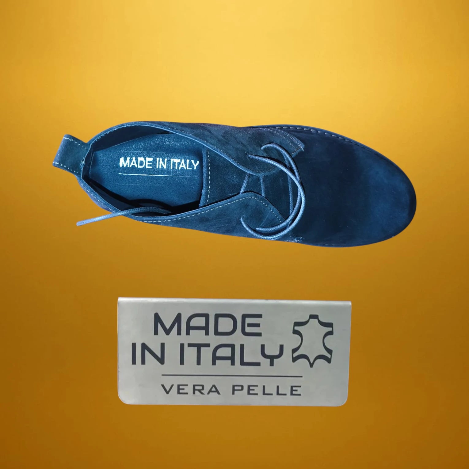 Елегантни мъжки боти/обувки от естествена кожа/естествен велур Made in Italy от Darnassius