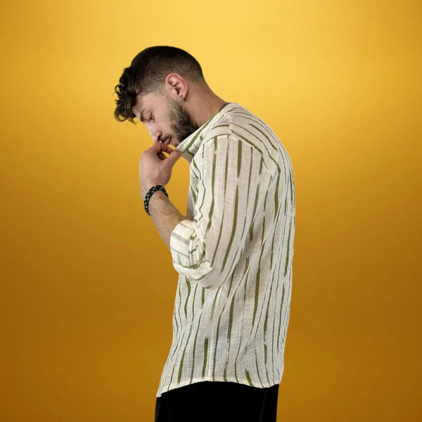 Мъжка риза от 100% италиански лен