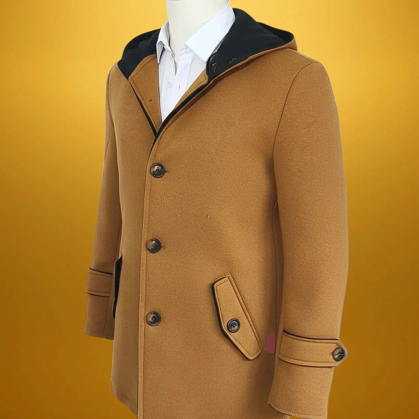 Елегантно италианско палто ADON MILANO, класическа кройка