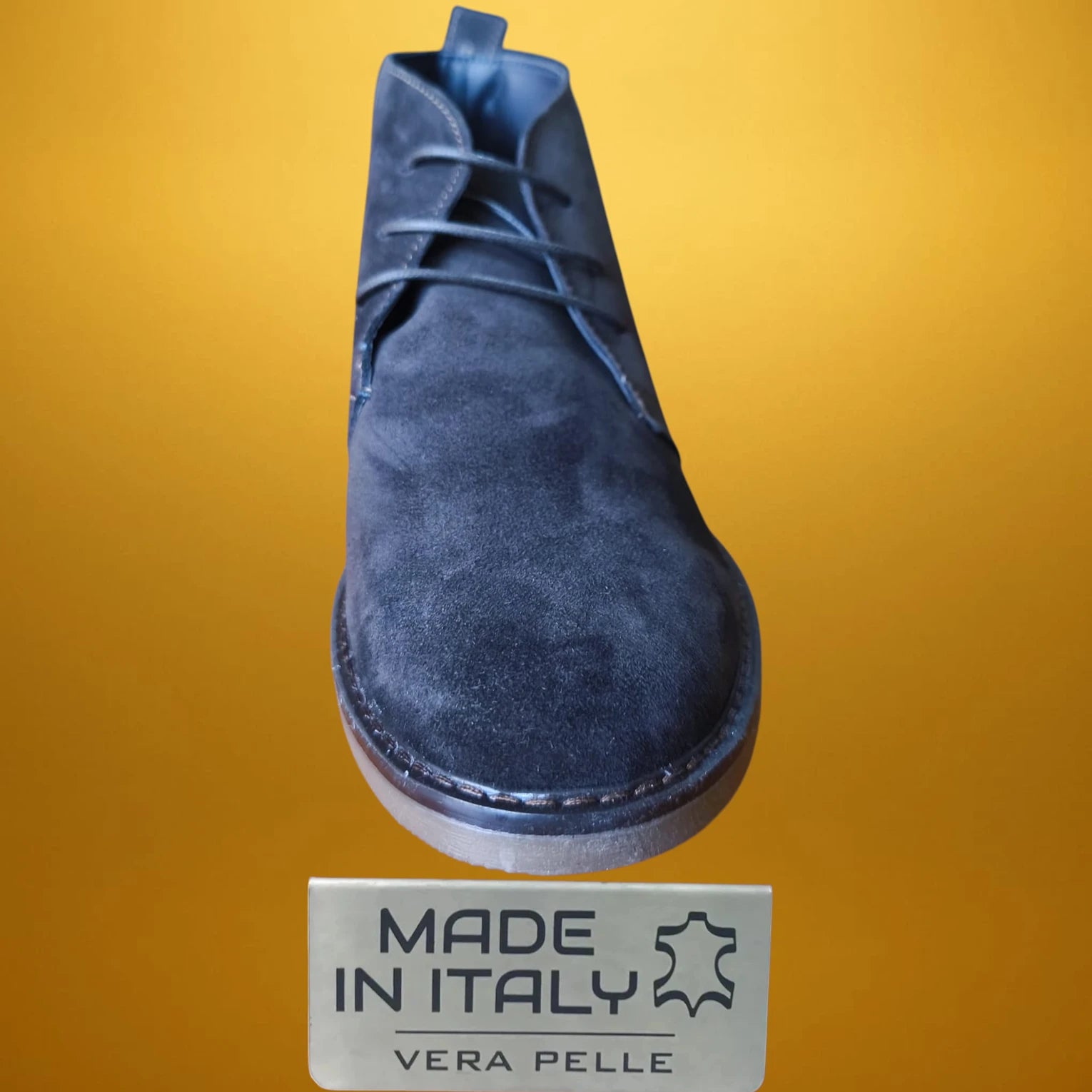 Елегантни мъжки боти/обувки от естествена кожа/естествен велур Made in Italy от Darnassius